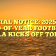 OFFICIAL NOTICE: 2025 MP’S END-OF-YEAR FOOTBALL GALA KICKS OFF TODAY