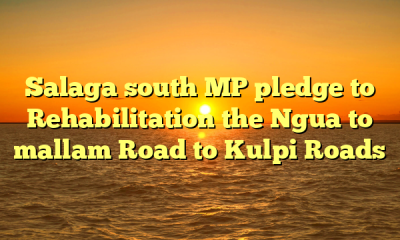 Salaga south MP pledge to Rehabilitation the Ngua to mallam Road to Kulpi Roads